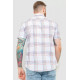 Сорочка чоловіча в клітку, колір молочний, 214R244564