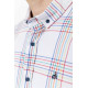 Сорочка чоловіча в клітку, колір молочний, 214R244564