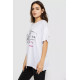 Футболка жіноча з принтом, колір білий, 244R605
