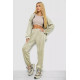 Спортивный костюм женский велюровый, цвет светло-оливковый, 238R107-2.