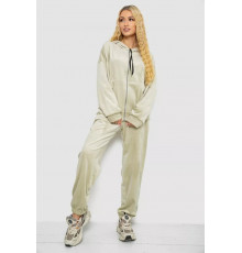 Спортивный костюм женский велюровый, цвет светло-оливковый, 238R107-2.