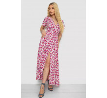 Сарафан с цветочным принтом, цвет розово-красный, 241R181.