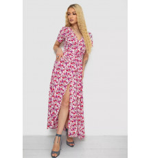 Сарафан з квітковим принтом, колір рожево-червоний, 241R181