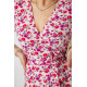 Сарафан з квітковим принтом, колір рожево-червоний, 241R181