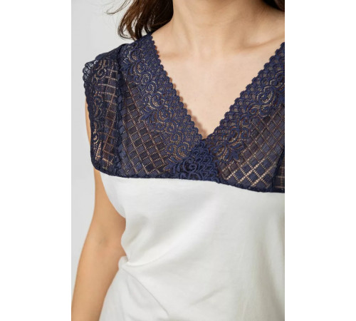 Піжама жіноча з принтом, колір молочний, 243R903061