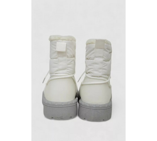 Дутики жіночі зимові на хутрі, колір біло-сірий, 248RFM07