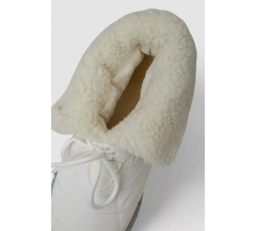 Дутики жіночі зимові на хутрі, колір біло-сірий, 248RFM07