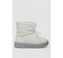 Дутики жіночі зимові на хутрі, колір біло-сірий, 248RFM07