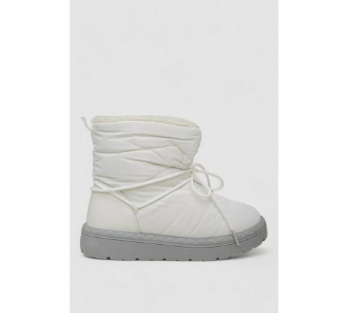 Дутики жіночі зимові на хутрі, колір біло-сірий, 248RFM07