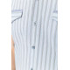 Сорочка чоловіча в смужку, колір сіро-блакитний, 186R0618