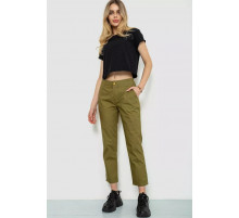 Брюки женские, цвет оливковый, 244R158.