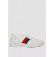 Кеди чоловічі на шнурках, колір білий, 248R151-4