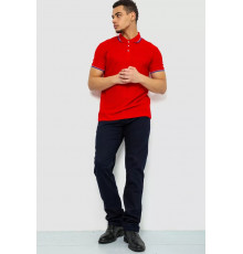 Поло чоловіче однотонне, колір червоний, 243RA25