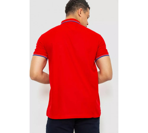 Поло чоловіче однотонне, колір червоний, 243RA25