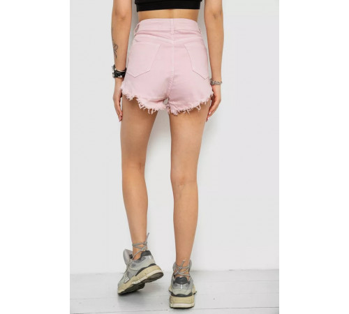 Шорты джинсовые женские, цвет пудровый, 182R1076