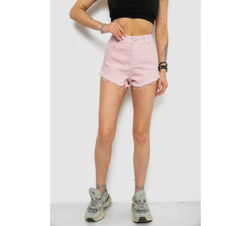 Шорты джинсовые женские, цвет пудровый, 182R1076