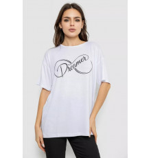 Футболка жіноча з принтом, колір білий, 244R611