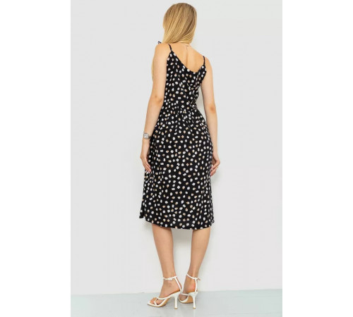 Сарафан з принтом, колір чорний, 102R333-1