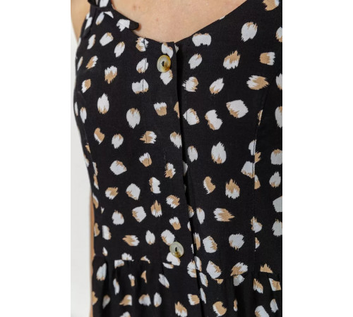 Сарафан з принтом, колір чорний, 102R333-1