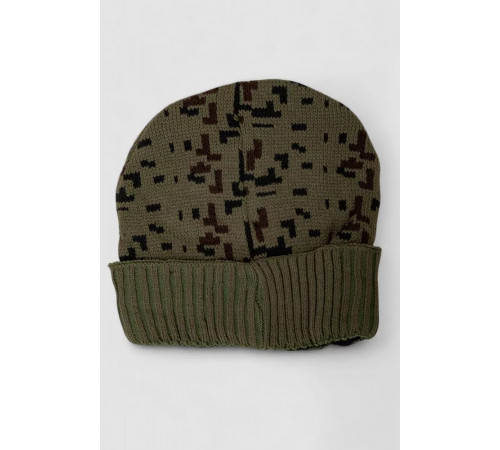 Шапка чоловіча камуфляж на хутрі, колір хакі, 244RM49
