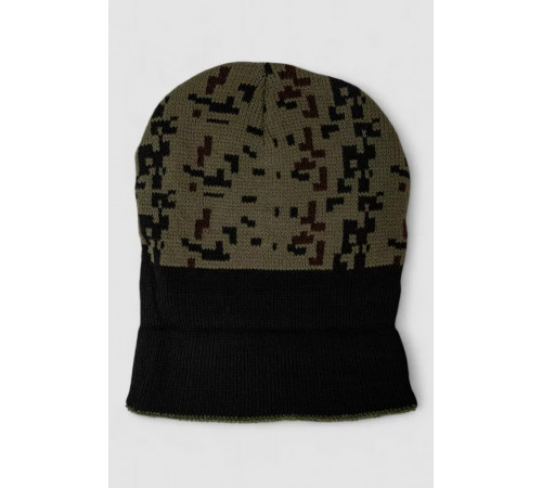 Шапка чоловіча камуфляж на хутрі, колір хакі, 244RM49