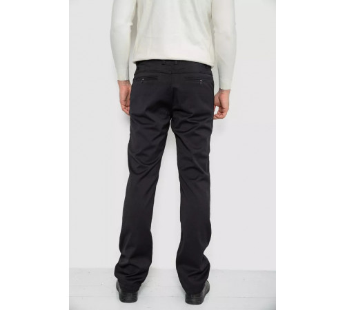 Брюки мужские классические утепленные, цвет черный, 244RFH310