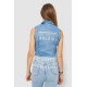 Жилетка жіноча джинсова, колір блакитний, 247R8072