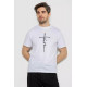 Футболка чоловіча з принтом, колір білий, 241R1903
