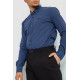Рубашка мужская классическая, цвет темно-синий, 244R31-56-302.