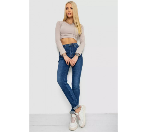 Джинси жіночі стрейч, колір синій, 238R7026