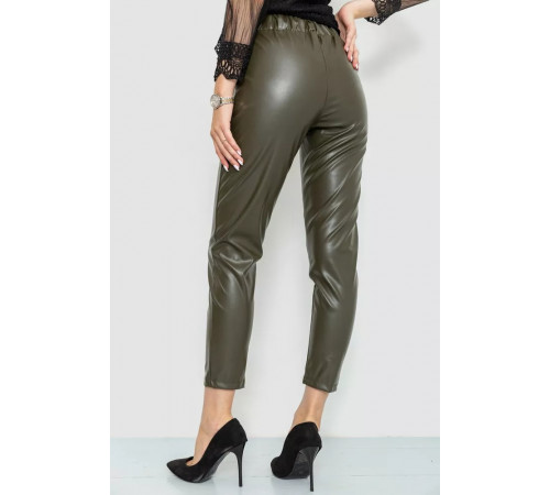 Лосины женские из экокожи, цвет хаки, 214R5032