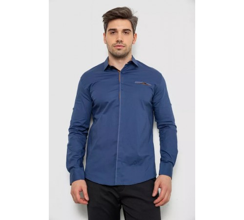 Сорочка чоловіча, колір синій, 214R7004 Сорочка чоловіча, колір синій, 214R7004