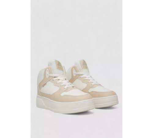 Кросівки жіночі зимові на хутрі, колір біло-бежевий, 248RQT10