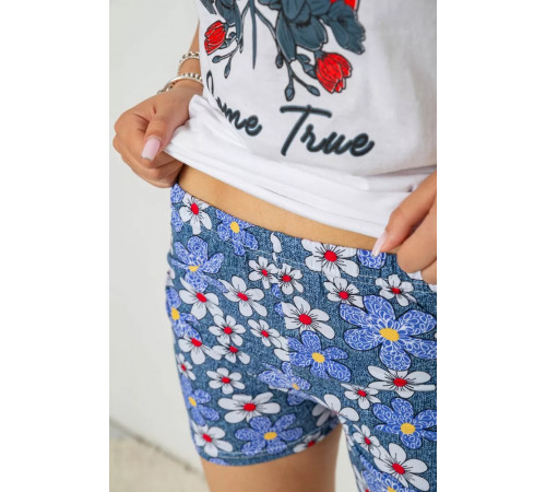 Піжама жіноча з принтом, колір білий, 243R3049-1