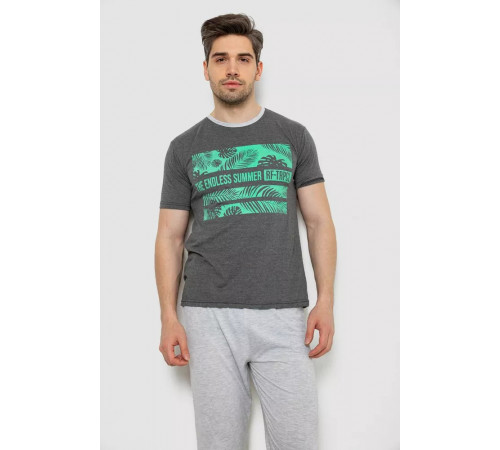 Піжама чоловіча, колір сірий, 243R6208