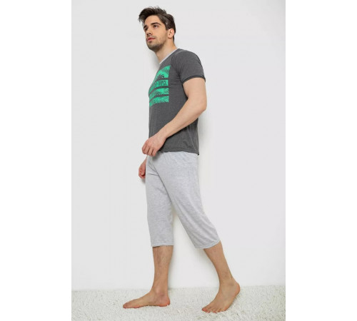 Піжама чоловіча, колір сірий, 243R6208