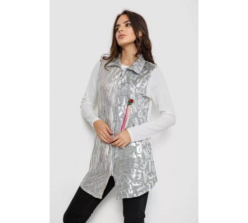 Сукня на блискавці в комплекті з лонгслівом, колір сірий, 247R16959