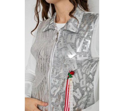 Сукня на блискавці в комплекті з лонгслівом, колір сірий, 247R16959