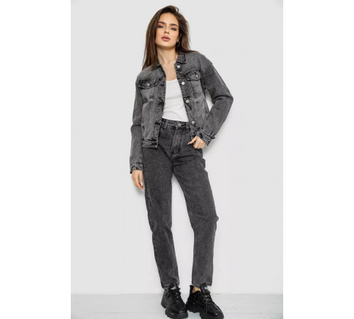 Куртка жіноча джинсова, колір сірий, 255RA224