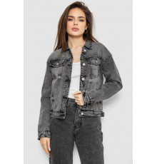 Куртка жіноча джинсова, колір сірий, 255RA224