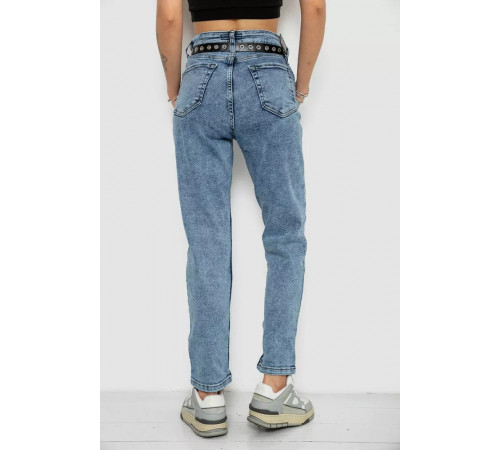 Джинсы женские MOM стрейч, цвет синий, 244R00549