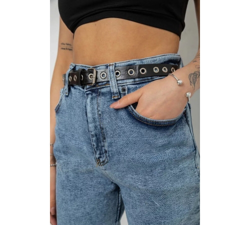 Джинсы женские MOM стрейч, цвет синий, 244R00549