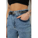 Джинсы женские MOM стрейч, цвет синий, 244R00549