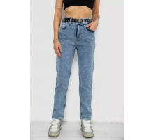 Джинси жіночі MOM стрейч, колір синій, 244R00549