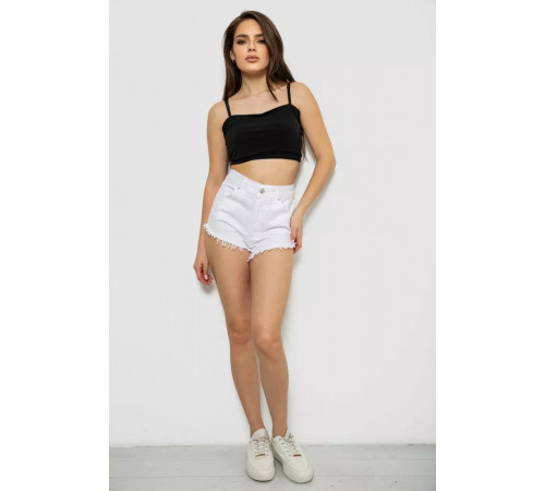 Шорти жіночі джинсові, колір білий, 182R1648S20