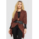 Жіночий кардиган в смужку, колір коричнево-чорний, 244R30614
