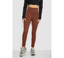 Лосины в рубчик, цвет коричневый, 221R607