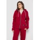 Спортивный женский костюм на флисе, цвет бордовый, 244R1555-1