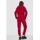 Спортивный женский костюм на флисе, цвет бордовый, 244R1555-1