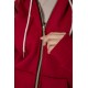 Спортивный женский костюм на флисе, цвет бордовый, 244R1555-1